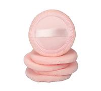 Générique Houppette à Coton 5pcs Ronde Orange Outils De Maquillage Doux Pour Fond De Teint Application Facile Pour Salon Et Voyage