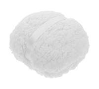 Générique Houppette de Poudre Ronde Blanche Oversize en Peluche Douce et Lavable 6 Pouces pour Application Délicate du Corps Femmes et Hommes