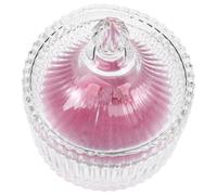 Générique Houppette Mignonne à Poudre Corps avec Poudre Base de Fécule de Maïs, Grosse Surface Douce en Polyester et Verre avec Nœud Rose