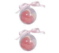 Générique Houppettes à Maquillage de Cœur Hydrophiles Non Latex Lavables et Compactes, Lot de 2 Set de Set de Maquillage Précis et Facile Quotidien
