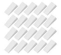 Générique Houppettes à Poudre Triangulaires Lot de 50 Pièces, Accessoires de Maquillage pour Poudre et Crème, Éponges Cosmétiques Blanches pour Usage Professionnel et Quotidien