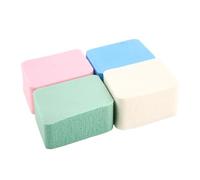 Générique Houppettes à Poudre Visage Sûres Peau Lot de 4 en Éponge Diamantée Douce pour Fond de Teint et Correcteur, Utilisation Quotidienne