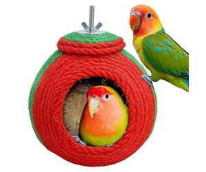 Générique House,Adjustable Chewable Sisal Rope Hut - Bird Nest House - for Small Animal Hamster Sleeping Play Nesting Resting Indoor Outdoor