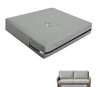 Générique Housse Assise Canapé Impermeable,Exterieur Couverture Coussin Salon de Jardin 50x50 60x60 65×65cm,Housse de Siège Canapé avec Fermeture Éclair,pour Terrasse(Gris Clair,60x60x10cm)