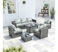 Générique Housse Assise de Canapé Extensible,Exterieur Housse de Coussin de Siège de Canapé Antidérapant Universelle,Protection Meubles Couvre,pour Salon Jardin Terrasse(Color2,8 pièces)