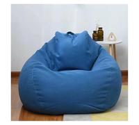 Générique Housse Bean Bag Lavable Amovible Housse Canapé Lit Grand Sac Rangement Intérieur Extérieur Salon Chambre Étudiant(Blue,100 * 120cm)