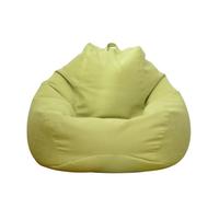 Générique Housse Bean Bag Lavable Amovible Housse Canapé Lit Grand Sac Rangement Intérieur Extérieur Salon Chambre Étudiant(Green,70 * 80cm)