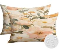 Générique Housse Coussin Exterieur Impermeable 60x80cm Flower Décoratif Taie d'oreiller Decoration Botanique Housse de Coussin Exterieur Impermeable pour Salon de Jardin Lot 2. T-6185
