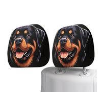 Générique Housse d'Appui-Tête Auto 2 Housses Motif Chien Mignon élastiques