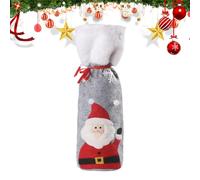 Générique Housse De Bouteille De Vin De Noël,Une Décoration De Fêtes Réutilisable avec Un Cordon - Housse pour Bouteille De Vin - pour Mariage Anniversaire Déplacement Nouvelle Année Et Rassemblement