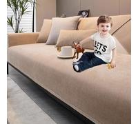 Générique Housse de Canapé Chenille d’Angle1/2/3/4 Places Protection Canapé Anti-Taches avec Accoudoirs Revetement Universelle Antidérapante Gris(B,70 * 120cm)