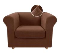 Generique Housse de canapé Chesterfield Extensible avec Housses de Coussin séparées for Meubles de Salon avec Tissu Jacquard Plus épais(Caffè Leggero,1 Posto)