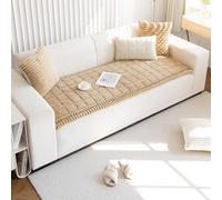 Générique Housse de Canapé Épaisse Velours Côtelé Lavable Antidérapante Chien Chat Griffe 2 3 4 Places Housse Canape d Angle Protège Meubles Salon(Khaki,80x180cm)