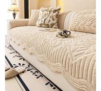 Générique Housse de canapé, Housse 1/2/3/4 Places, couvertures for siège, Protection antidérapante, jeté, Forme L(Light Brown,90 * 320CM)