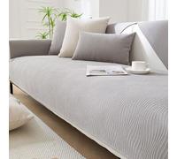 Générique Housse de canapé, Housse 1/2/3/4 Places, couvertures for siège, Protection antidérapante, jeté, Forme L(Dark Grey,110 * 210CM)