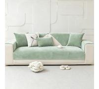 Générique Housse De Canapé Imperméable,Respirante,Antidérapante Et Lavable Protege Canape Convient Aux Animaux De Compagnie pour Canapés 1/2/3/4 Places, en Forme De U Ou De L,Vert,120x180cm