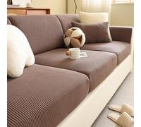 Générique Housse de canapé Velours Côtelé - Protection pour Dossier et Coussins - Couvre Canapé Souple pour Toutes Les Saisons - Drap Housse Pratique et Esthétique