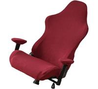 Generique Housse de Chaise de Jeu en Polaire, Pliable et résistante à la décoloration, Protection Lavable, adaptée au Bureau et à la Salle Informatique(Rojo Oscuro)