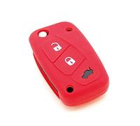 Générique Housse de n Silicone pour Fiat Punto Bravo Stilo Ducato Panda Brava Rouge