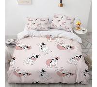 Générique Housse de Couette 140x200 Fantôme Blanc Parure de Lit 140x200 Enfant 1 Personnes avec Fermeture Éclair Sets de en Microfibre avec 1 Taie d'oreiller 65x65 cm 5L9W4Q1340