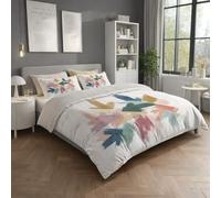 Générique Housse De Couette 200 x 200 cm + 2 Taies d'oreiller - Multicolore Minimaliste Abstrait Doux Flèche Réversibles Microfibre Housse De Couette - Parure de Lit avec Fermeture Éclair