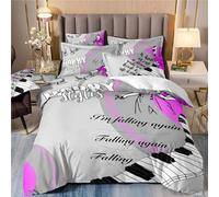 Générique Housse de Couette 200x200cm Console Couples Love Imprimé 3D de literie Ensemble de lit dégradé néon Impression Super Doux +2 taie d'oreiller 50x75cm