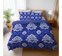 Générique Housse de Couette 220 x 240 cm, Floral Aquarelle Floraison Parure de Lit en Microfibre Douce avec Taies d’Oreiller, Couette Cover avec Fermeture Éclair, Facile d’Entretien Pastel