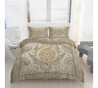 Générique Housse de Couette 220x240 Serpent Imprimé Fantasy Gothique Parure de lit Réversible Microfibre avec Fermeture Éclair, 2 Personnes, Ensemble de Literie 3 Pièces et 2 Taies d'oreiller J134ms