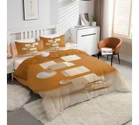 Générique Housse de Couette 220x240 StéRéOscopiqueBlanc Ensemble de Literie 3 Pièces - Housse Couette en Microfibre Douce et 2 Taies d'oreiller, avec Fermeture Éclair -kK89