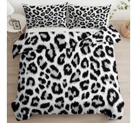 Générique Housse de Couette 90 x 200 cm avec Taies d'oreiller - Imprimé Zèbre - Noir Et Blanc Parure de lit Adulte Enfant Moderne - Housse Couette Set avec Fermetures éclair