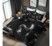 Générique Housse de Couette Serpent 220x240, Chambre Accessoires