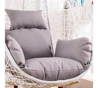 Générique Housse de Coussin de Chaise à œUfs Suspendre, ImperméAble Remplacement Housses avec Fermeture éclair, pour Coussin Siège Chaise à Panier Suspendu BalançOire (sans Rembourrage)(Gray)