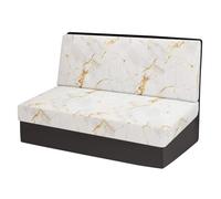 Générique Housse de Coussin de Siège de Caravane Ensemble Extensible antidérapant Banquette de canapé pour Camping-Car 1 Housses de Dossier + 1 Housses de Banquette (Marble)