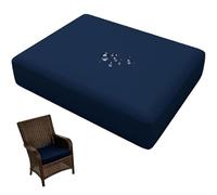 Générique Housse de Coussin Exterieur Impermeable pour Salon de Jardin 50x50 60x60,Housse Assise avec Fermeture Éclair,Amovibles pour Intérieur Et Extérieur, Terrasse, Canapé(Bleu Profond,122x46x8cm)