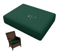 Générique Housse de Coussin Exterieur Impermeable pour Salon de Jardin 50x50 60x60,Housse Assise avec Fermeture Éclair,Amovibles pour Intérieur Et Extérieur, Terrasse, Canapé(Vert foncé,50x50x5cm)