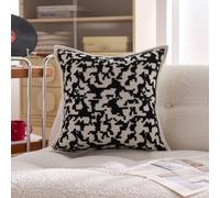 Générique Housse de Coussin Lot de 4 LinModèle Noir Blanc 65x65 CM Bohème