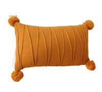 Générique Housse De Coussin Pompons Rectangle