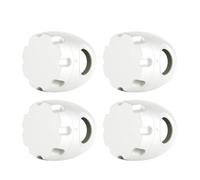 Générique Housse de Poignée de Porte de Sécurité pour Garçon et Filles, Lot de 4 en Plastique Blanc, Protection Anti-collision pour Poignée de Porte D'entrée