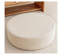 Générique Housse de Pouf Ottomane Rond Extensible Housse de Repose-Pieds Protecteur de Meubles Housse de Tabouret avec Fond Élastique Antidérapante(#5,Diameter 45 x H 10CM)