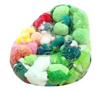 Générique Housse De Pouf pour Peluches - Organisateur Vide Transparent Imperméable | Rangement pour Peluches Et Poufs | pour Tout-Petits Adolescents Chambre Dortoir Nursery Détente Jeu Lecture