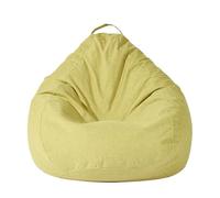 Générique Housse De Pouf Réutilisable en Tissu Coton Lin Lavable Solution De Rangement for Canapé Et Peluches Housse Amovible Légère for Intérieur/Extérieur(Green,L)