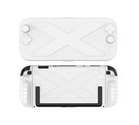 Générique Housse de Protection Console pour Switch 2 et Manette Joy Con, Housse de Protection Anti-Chute et Anti-poussière en TPU avec béquille Accessoires (Blanc)
