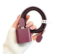 Générique Housse de Protection de Chargeur 5 en 1 pour téléphone, Adaptateur de Rapide 20 W, Comprend Un Protecteur de Cordon, ne jaunit Pas, étui en Silicone pour Appareil de téléphone