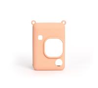 Générique Housse de Protection en Silicone pour Instax Mini Liplay Camera Protective Case, Simple Solid Color, Dust-Proof and Stain Resistant,Protective Sleeve (Blush)