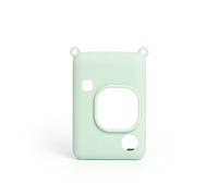 Générique Housse de Protection en Silicone pour Instax Mini Liplay Camera Protective Case, Simple Solid Color, Dust-Proof and Stain Resistant,Protective Sleeve (Green)