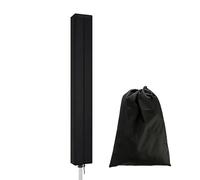 Générique Housse de Protection imperméable pour étendoir Parapluie d'extérieur - Polyester résistant au Soleil, à la Pluie et à la poussière - pour Patio et séchoir Pliable(Le Noir,165 * 16 * 16cm)