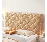 Générique Housse de Protection matelassée en Velours épais Couvre Tete De Lit De Chambre pour lit Double, Simple ou King Size, Housse de Tête de Lit avec Poche Champagne 170 cm/67 Pouces