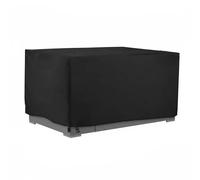 Générique Housse de Protection Mobilier de Jardin Rectangulaire, 420D Oxford Imperméable Robuste, Housse pour Canapé Module Salon de Jardin Table Chaise Extérieur (Black 120x100x75cm)