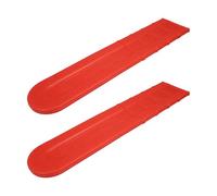 Générique Housse de Protection pour Fourreau de Tronçonneuse 12 Pouces en PE Orange, Lot de 2 Pièces, Installation Facile pour Jardin et Rangement Sécurisé