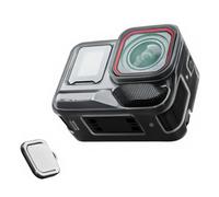 Générique Housse de Protection pour Insta360 Ace Pro 2 Étui en TPU Étui Anti-poussière et Anti-Chute avec Capuchon d'objectif Accessoires pour Caméra d'action (Transparent Black)